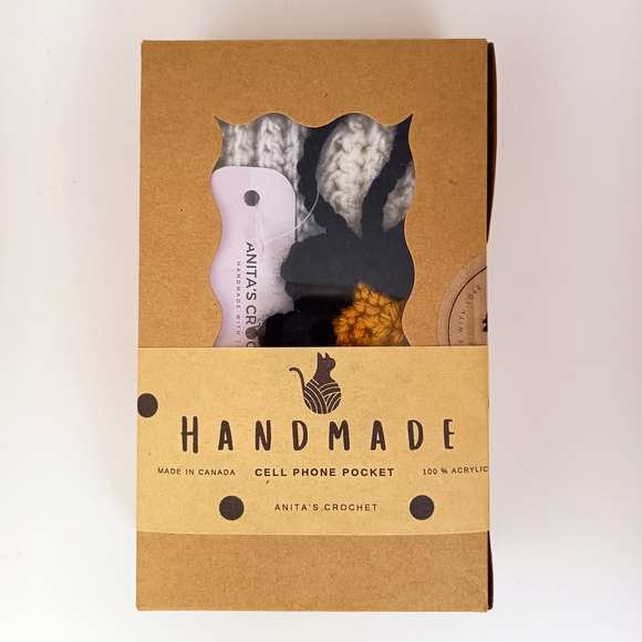 🤍Crochet Cell Phone Pocket White - Picture 6 of 8